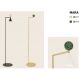 Lampadare - Lampa de podea LED metal auriu, marmura verde Mara