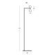 Lampadare - Lampa de podea LED metal auriu, marmura verde Mara