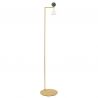 Lampa de podea LED metal auriu, marmura verde Mara