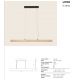 Pendule, Lustre suspendate - Lustra LED din travertin suspendata LITHO 120cm