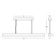 Pendule, Lustre suspendate - Lustra LED din travertin suspendata LITHO 120cm