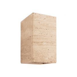 Aplice, corpuri de iluminat pentru pereti - Aplica de perete din travertin 2xG9 LITHO