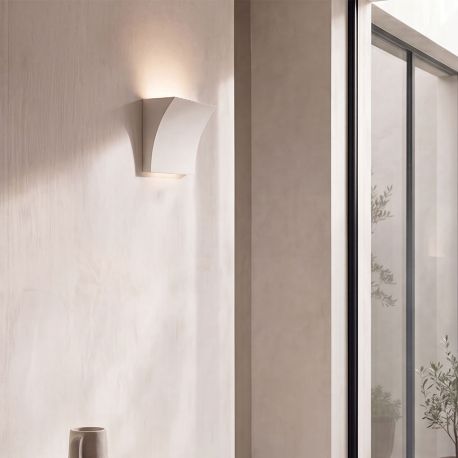 Aplice, corpuri de iluminat pentru pereti - Aplica de perete din ghips 1xG9 LUNA