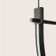 Pendule, Lustre suspendate - Lustra LED 81W metal negru, marmura verde Arpa