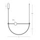 Pendule, Lustre suspendate - Lustra LED 32W metal negru, marmura verde Arpa