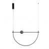 Lustra LED 32W metal negru, marmura verde Arpa