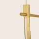 Pendule, Lustre suspendate - Lustra LED 32W metal alama periata, marmura neagra Arpa