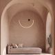 Pendule, Lustre suspendate - Lustra LED 32W metal alama periata, marmura neagra Arpa