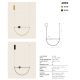 Pendule, Lustre suspendate - Lustra LED 16W metal alama periata, marmura neagra Arpa