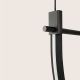 Pendule, Lustre suspendate - Lustra LED 16W metal negru, marmura verde Arpa