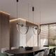 Pendule, Lustre suspendate - Lustra LED 16W metal negru, marmura verde Arpa
