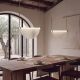 Pendule, Lustre suspendate - Lustra LED 9W metal alama periata, sticla transparenta VERSA
