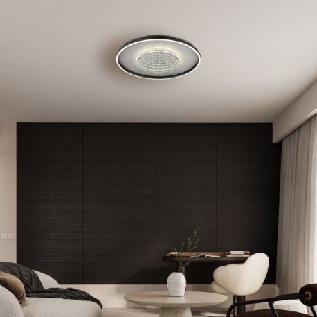Plafoniere - Plafoniera LED CCT sticla oglinda cu efect 3D MIRRORA