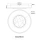 Plafoniere - Plafoniera LED CCT sticla oglinda cu efect 3D MIRRORA