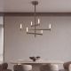 Candelabre, Lustre - Lustra LED 40W KERI metal bronz antic inchis