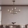 Lustra LED 40W KERI metal bronz antic inchis