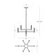 Candelabre, Lustre - Lustra LED 40W KERI metal bronz antic inchis