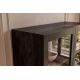 Vitrine - Vitrina design vintage GOLDEN SUNSET 180cm lemn negru/ auriu