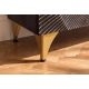 Comode - Comoda design vintage GOLDEN SUNSET 100cm lemn negru/ auriu