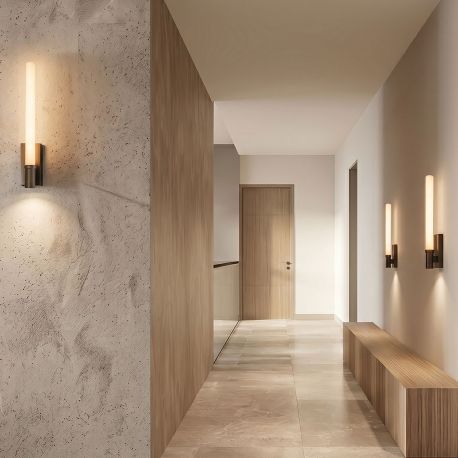 Aplice, corpuri de iluminat pentru pereti - Aplica de perete LED 9W KERI metal bronz antic inchis