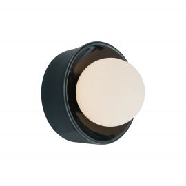 Aplice, corpuri de iluminat pentru pereti - Aplica de perete din ceramica verde inchis si sticla Rainbow
