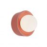 Aplica de perete din ceramica roz si sticla Rainbow