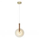 Lustra, Pendul metal auriu, sticla Goldi