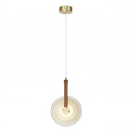 Pendule, Lustre suspendate - Lustra, Pendul metal auriu, sticla Goldi