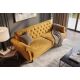 Canapele - Canapea extensibila, Catifea Vogue galben mustar, Maison Belle Affaire 220cm