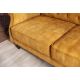 Canapele - Canapea extensibila, Catifea Vogue galben mustar, Maison Belle Affaire 220cm