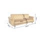 Canapele - Canapea extensibila, Catifea Vogue galben mustar, Maison Belle Affaire 220cm