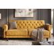 Canapele - Canapea extensibila, Catifea Vogue galben mustar, Maison Belle Affaire 220cm