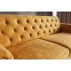 Canapele - Canapea extensibila, Catifea Vogue galben mustar, Maison Belle Affaire 220cm