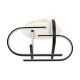 Lustre aplicate - Lustra LED aplicata tavan SILCO negru/ alb