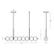 Pendule, Lustre suspendate - Lustra suspendata LED liniara cu sticla colorata OLIO