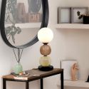 Lampa, Veioza din ceramica si sticla Caeli