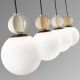 Pendule, Lustre suspendate - Lustra cu 4 pendule din ceramica si sticla Caeli