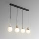 Pendule, Lustre suspendate - Lustra cu 4 pendule din ceramica si sticla Caeli