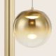 Pendule, Lustre suspendate - Lustra tavan dreptunghiulara cu pendule LED, LORR auriu