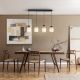 Pendule, Lustre suspendate - Lustra cu 4 pendule din ceramica si sticla Dunia