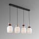Pendule, Lustre suspendate - Lustra cu 4 pendule din ceramica si sticla Dunia