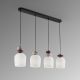 Pendule, Lustre suspendate - Lustra cu 4 pendule din ceramica si sticla Dunia
