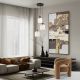 Pendule, Lustre suspendate - Lustra cu 3 pendule din ceramica si sticla Dunia