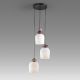 Pendule, Lustre suspendate - Lustra cu 3 pendule din ceramica si sticla Dunia