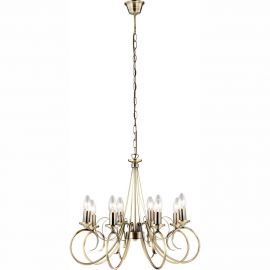 Candelabre, Lustre - Candelabru 8 brate alama antica TRUNCATUS