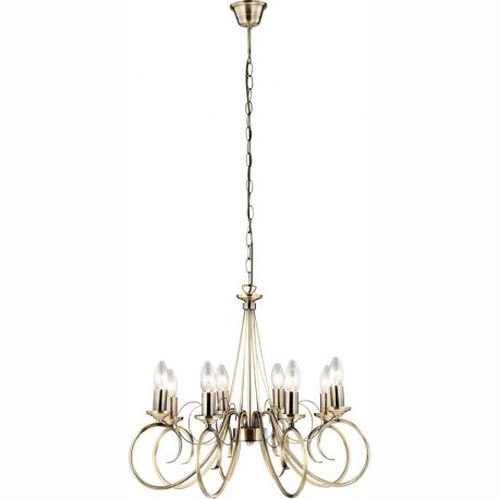 Candelabre, Lustre - Candelabru 8 brate alama antica TRUNCATUS