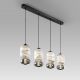 Pendule, Lustre suspendate - Lustra moderna cu 4 pendule LED Bianca