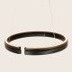 Pendule, Lustre suspendate - Lustra LED circulara iluminat sus si jos PICO negru 80cm