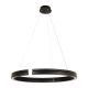 Pendule, Lustre suspendate - Lustra LED circulara iluminat sus si jos PICO negru 80cm