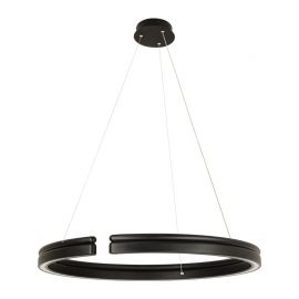 Pendule, Lustre suspendate - Lustra LED circulara iluminat sus si jos PICO negru 80cm